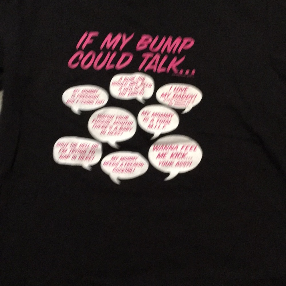 Maternity shirt from Spencer’s One size fits most